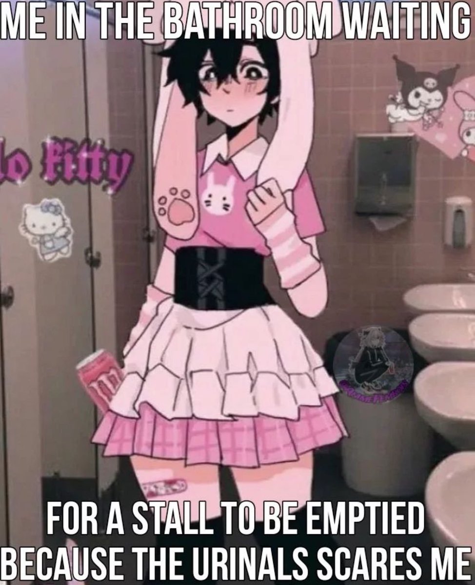 I don't wanna use a urinal in a skirt 😵‍💫😵‍💫