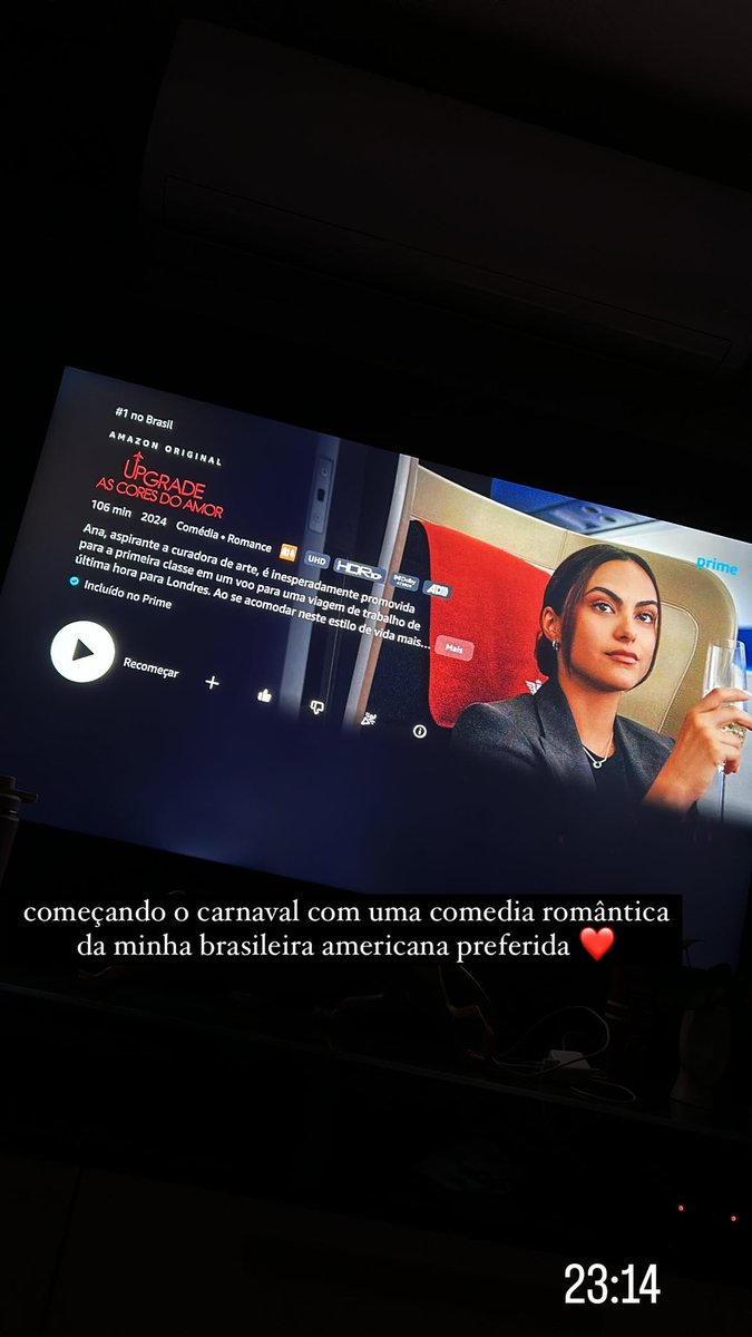 começando o bem o carnaval hein @camilamendes ❤️ primeiro filme no Brasil!!! I love u so much and i’m so proud of you!!!!