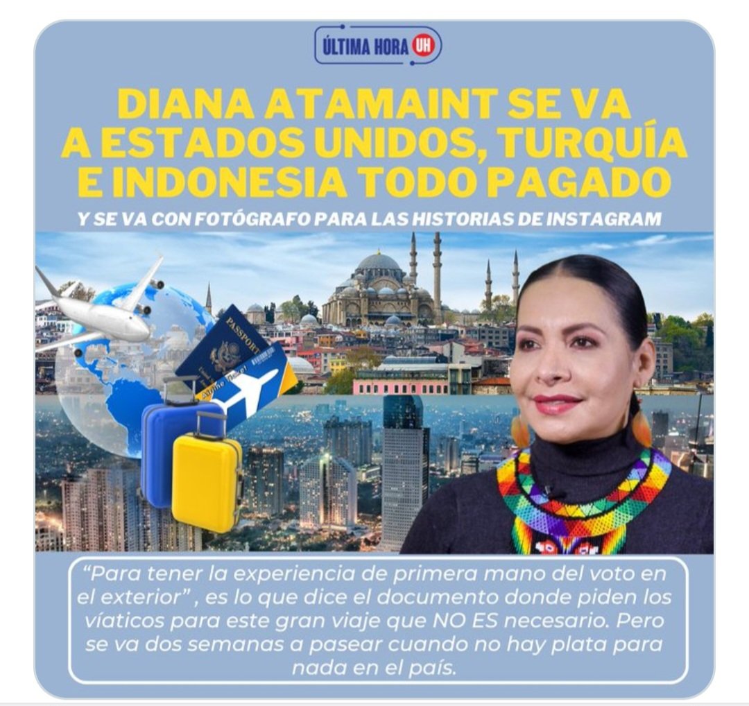 chacon_anabelle's tweet photo. La austeridad de unos es el despilfarro de otros.
Sra. Atamaint para aprender del #VotoEnElExterior no tiene que viajar. Basta con ser honesta y no entregar contratos a dedo. ¿De qué va a hablar? ¿Del fracasado #VotoTelemático o de cómo prorrogarse en el cargo?
Se dan gran vida. https://t.co/RZ9JRiEeGe