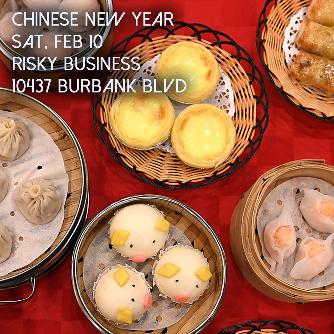 Chinese New Year with exotic cocktails by the Appropriated Dragon Dim Sum House! #chinesenewyear #cocktails #dimsum #event #bar #noho #burbank #studiocity #tolucalake #northhollywood #losangeles