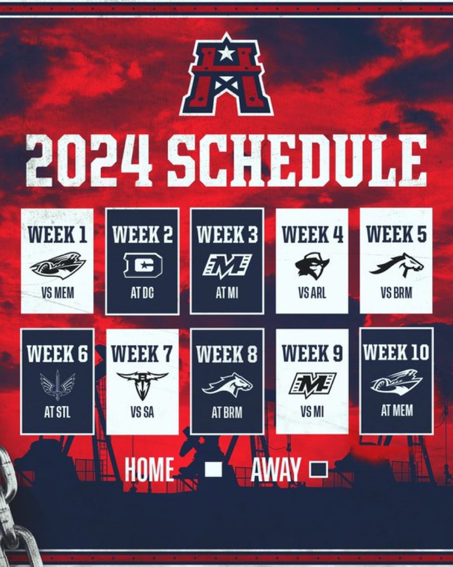 It’s fast approaching! Looking forward to a great 2024 with the Houston Roughnecks!