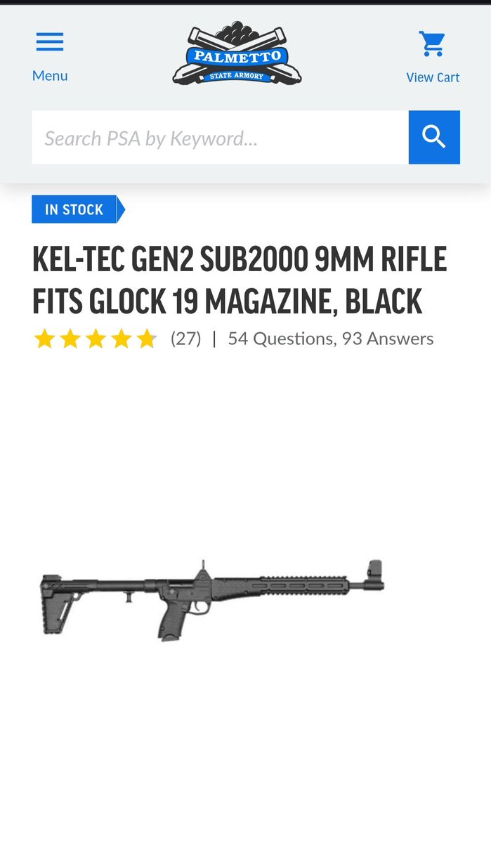 Since the market is too hot and I ain't tryna buy no projects, currently. 

Even though I didn't get a pizza tonight 🤣

I'll get another gun 😎

That makes 2 of these bad boys 💯 

Still offering $100 rebate 

LFG 🔥 

#keltec #sub2000