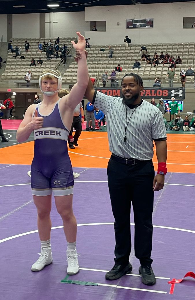 TCHSWrestling's tweet photo. Rade Ostrander wins by forfeit. Finals tomorrow and then on to state!
#FalconStyle #OnePercent https://t.co/lrXtmKtIwu