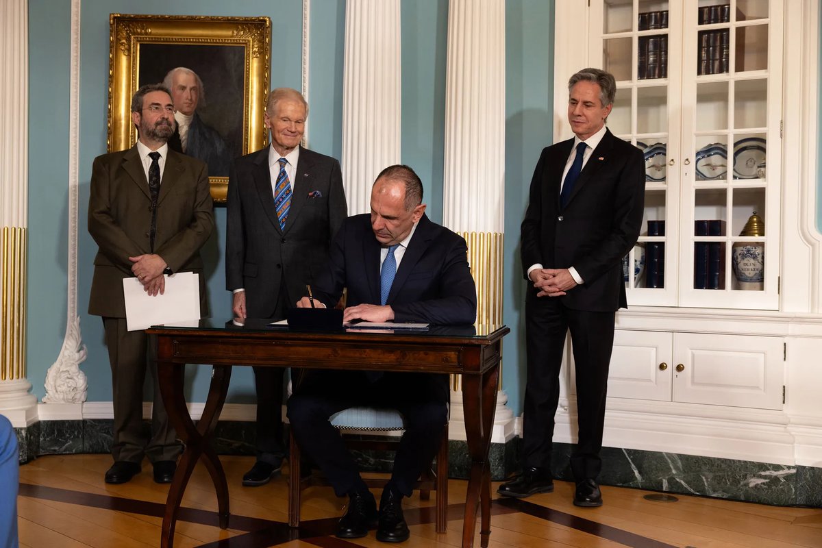 Greece signs Artemis Accords

Greece became the latest country to sign the Artemis Accords outlining best practices for sustainable space exploration Feb. 9.
#Space #ArtemisAccords #OuterSpaceTreaty
