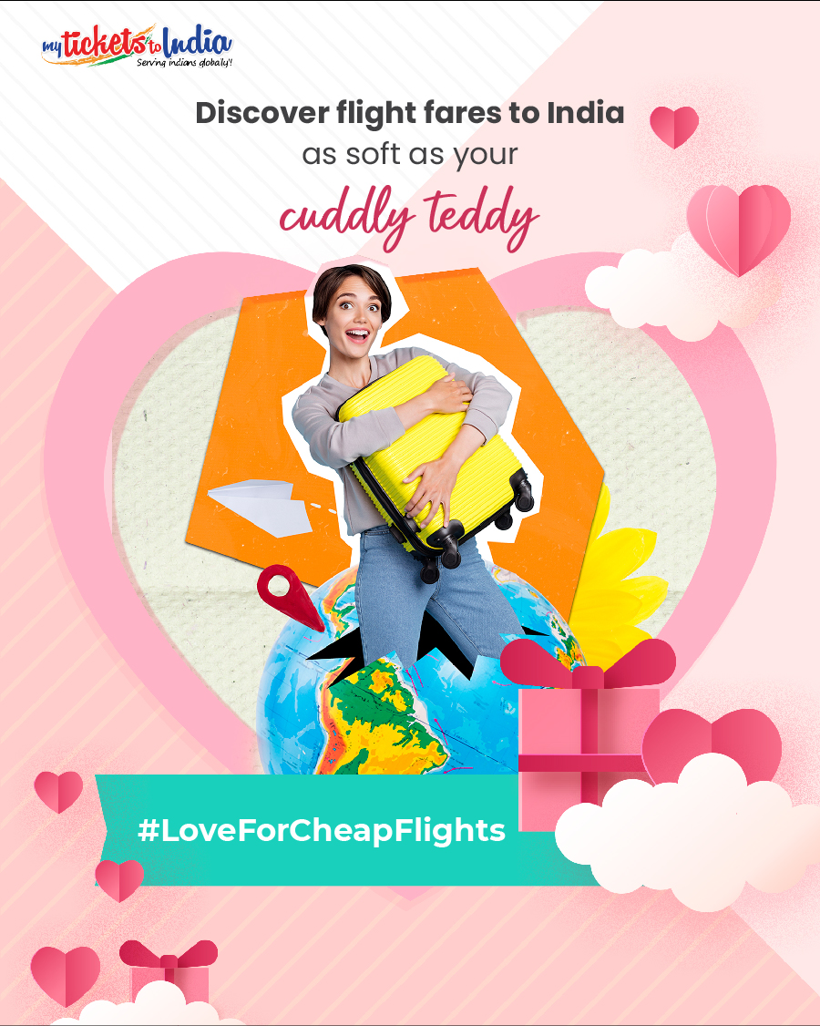 Experience the plush comfort of affordable #flight fares to India, giving you the bear hug of savings. #LoveForCheapFlights

#australianindians #pravasi #indiansinaustralia #indianinaustralia #indianaussie #flightticketstoindia #nonresidentindians #valentinesweek #teddy #airfare