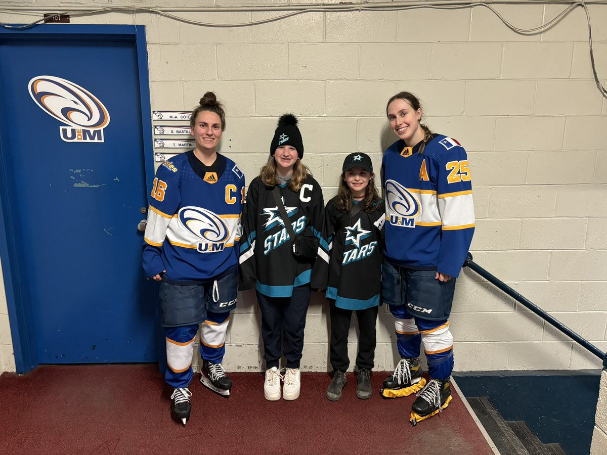 Great game tonight. Thanks to the Captain and Assistant Captain for the photo. <a href="/aiglesbleus/">Aigles Bleus - Aigles Bleues</a>