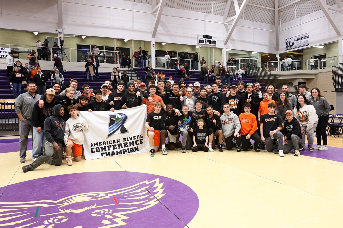 WartburgKnights's tweet photo. WARTBURG MEN'S WRESTLING WINS 41ST AMERICAN RIVERS CONFERENCE CHAMPIONSHIP IN 38-3 WIN OVER LORAS! https://t.co/VioFb0uocl