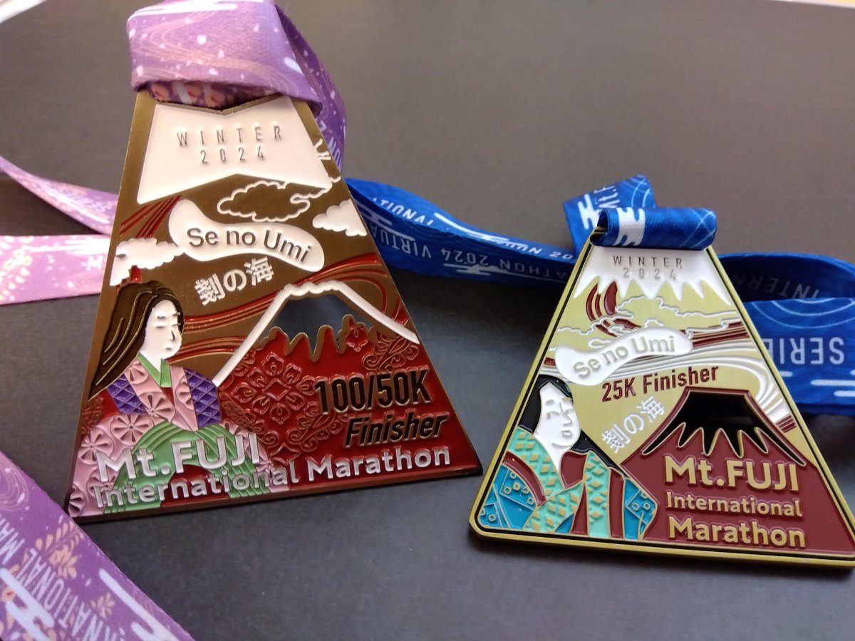 富士山マラソン2024への道 TATTA RUN（オンラインマラソン）冬大会」の