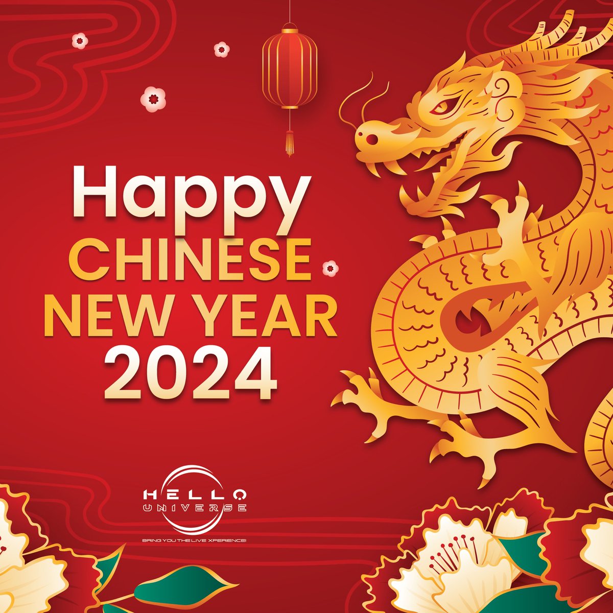 May the Year of the Dragon be filled with confidence and courage. Wishing you all prosperity and joy.

Happy Chinese New Year from HELLO UNIVERSE. 🐲 

#ChineseNewYear #LunarNewYear
