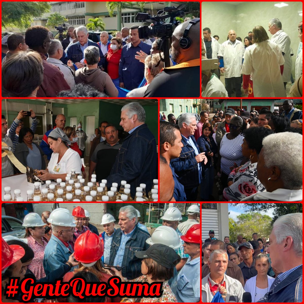 acea_lopez's tweet photo. Un Gobierno del pueblo" 🇨🇺 
🔸️En permanente intercambio con su pueblo
🔸️Que evalua y promueve con los trabajadores propuestas, para superar las dificultades y lograr resultados productivos
🔸️Que suma y genera compromiso con la patria
#GenteQueSuma
💯🇨🇺🇨🇺🇨🇺
@PartidoPCC https://t.co/TWSV3kOEWd