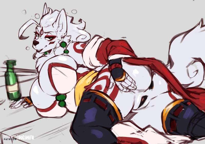 SunlightLupine's tweet photo. Seems Ama hit the sake a 𝘭𝘪𝘵𝘵𝘭𝘦 too hard again. . . Even the divine have their limits, and it's hard to gauge them while holding a mortal form-

"𝘾'𝙢𝙤𝙤𝙤𝙤𝙤𝙤𝙤𝙤𝙤𝙣. . . just, just 𝘴𝘩𝘵𝘪𝘤𝘬 𝘪𝘵 𝘪𝘯! I saw you staring, I. . . I 𝘬𝘯𝘰𝘰𝘸 you want it~" https://t.co/mdxOHb7fmy