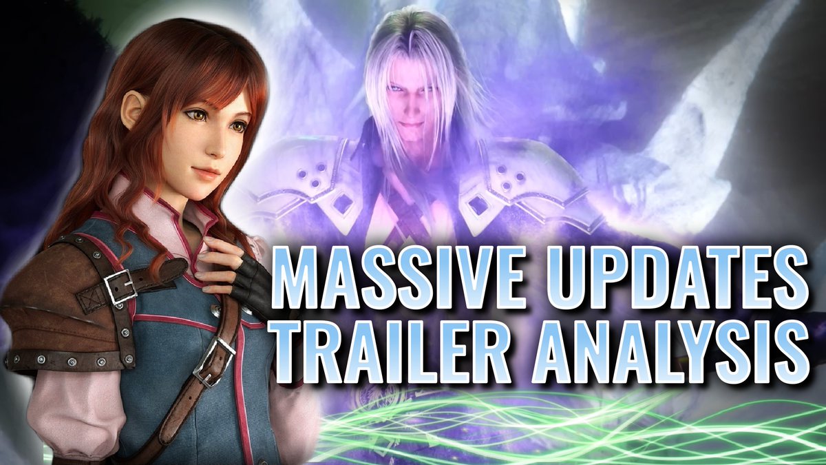 EikonicGamer's tweet photo. I know I'm late, but I mean come on the #FF7Rebirth  just came out! Full trailer analysis and speculation video! Watch down below! https://t.co/XbGfZQxBiD