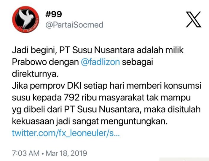 vbro_w's tweet photo. @PartaiSocmed Jual diri.. 🤣 https://t.co/C4K1ofL0Zt