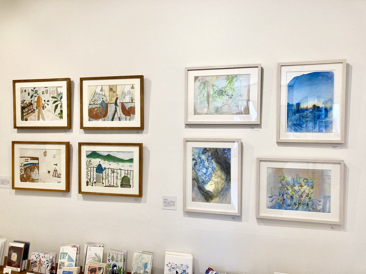 【Gallery room】グループ展「Good morning #4」は明日までとなりました！caco・北島ゆな・キノ・くらたまみ・Sasas・suzuka harada・ちかきみさと・トガシカラシが参加中。新しい何かが始まる朝のストーリーを8名が個性豊かに描いています。朝の凛とした空気感を感じてみてくださいね。→