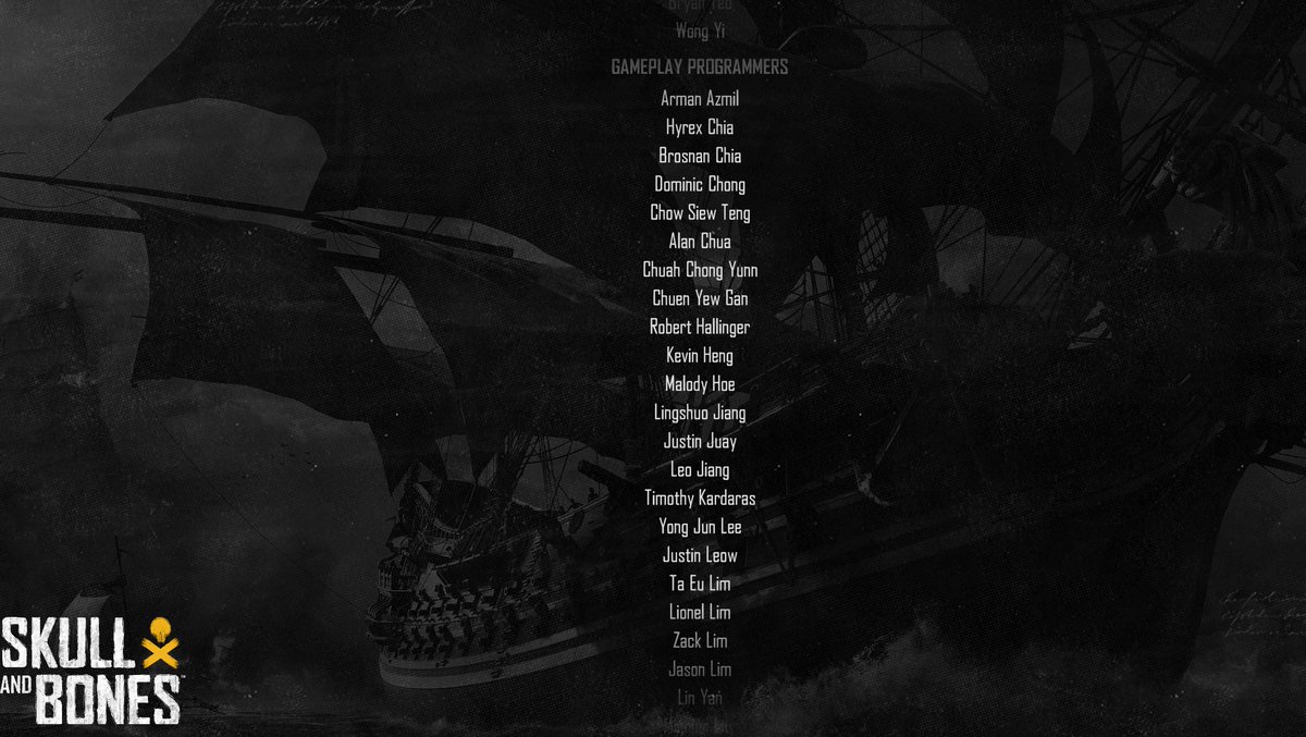 TimKardaras's tweet photo. Very proud to have worked on Skull &amp; Bones for 3 years alongside so many other great developers! https://t.co/G28xKrJgU9