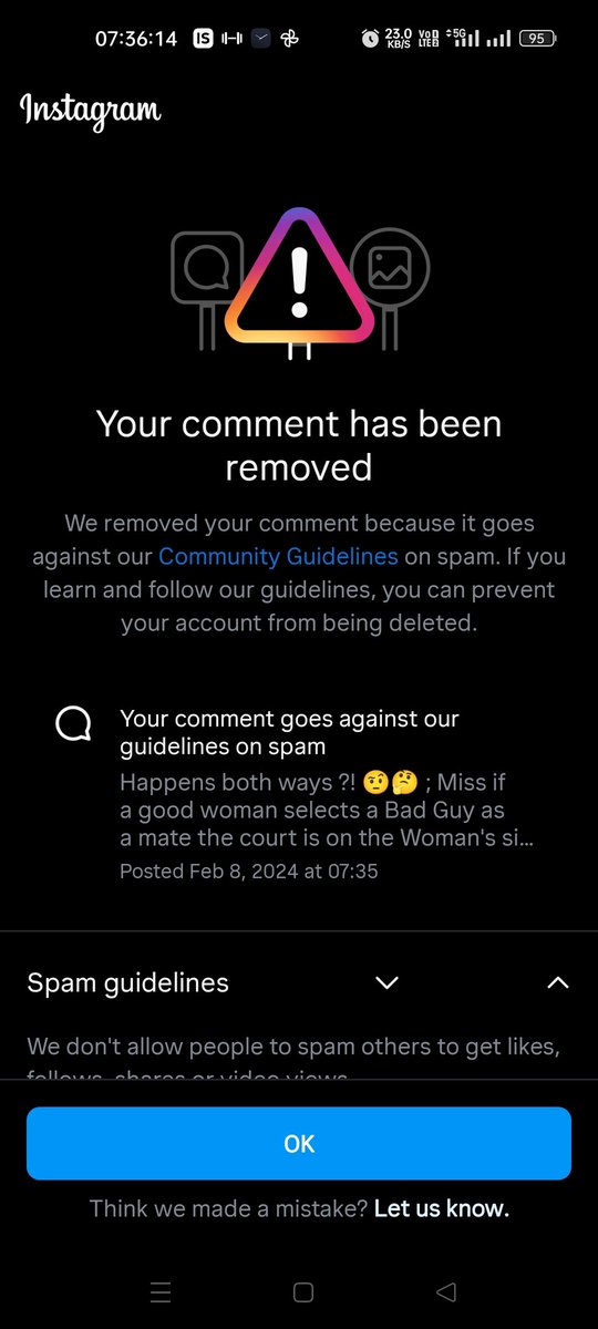 KMLNarasimha100's tweet photo. @instagram @Meta
My comments are not offensive , It's you comment policies which can not differentiate between offensive comments and reality check comments , #FixItMeta
#FixItInstagram ,
#FixYourPolicies . https://t.co/ldZQvGD8Qo