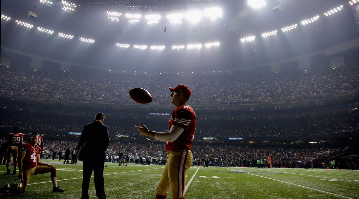 Random49ers's tweet photo. #SuperBowl XLVII memories: 
2/3/13 - #49ers lose to #Ravens 34-31 in first-ever loss in Super Bowl.  

MVP: Doesn't matter   

Highlights we'd like to forget: https://t.co/Xg35cUTZ82 

#Random49ers #FTTB https://t.co/tqdcIwpOby