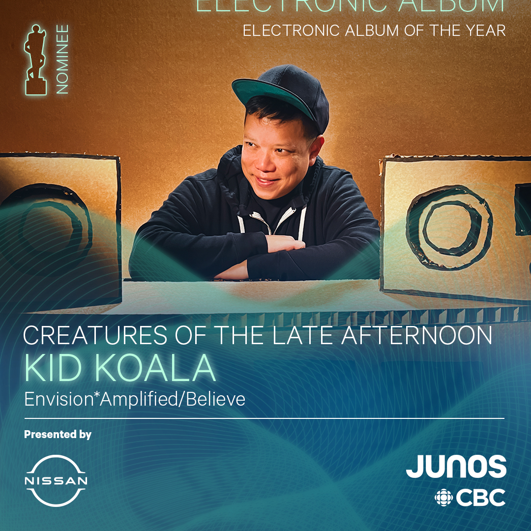 Envision_recs's tweet image. HUGE congrats to @kidkoala for his @TheJUNOAwards nomination! Our 2nd official release on Envision Records 🤘🤘 What a way to start a label :) :)