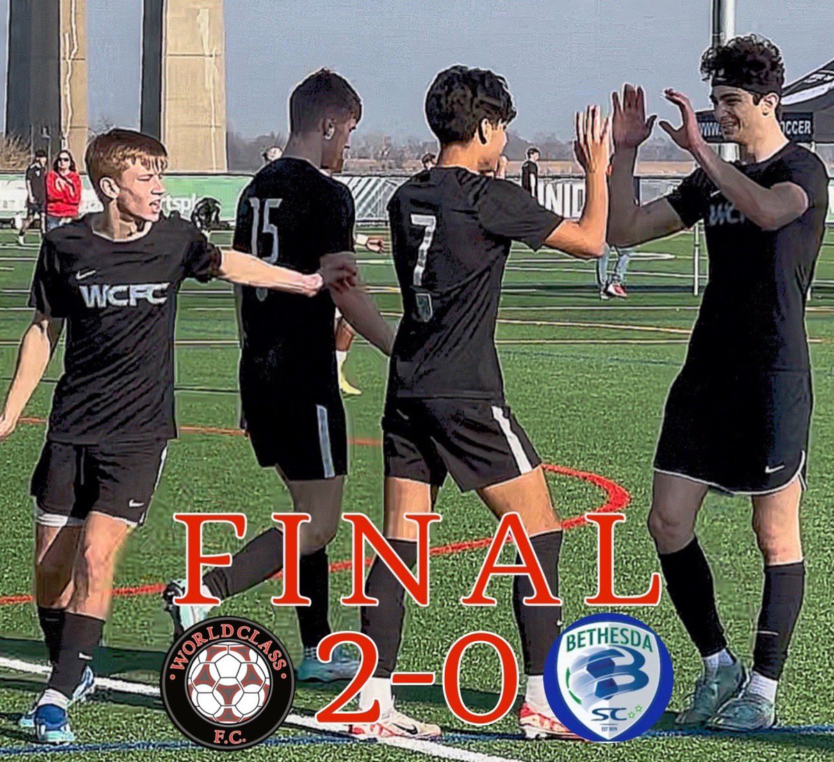 Starting off the Best of the East Cup in great fashion with a 2-0 win over Bethesda (MD) u19 MLS next down at Subaru Soccer Park in Chester, PA! @WorldClassFC1 @ECNLboys @NcsaSoccer @ncsa @TappanZeeSoccer