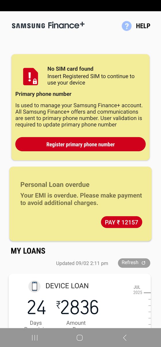 GuRu9940018's tweet photo. @DMIFinance Team,
I have paid all my EMIs, including those missed with penalties. However, your app still shows them as pending for last month and this month. Kindly address this issue promptly.

Loan ID: DMI0041750044 https://t.co/eFabiNbhrJ