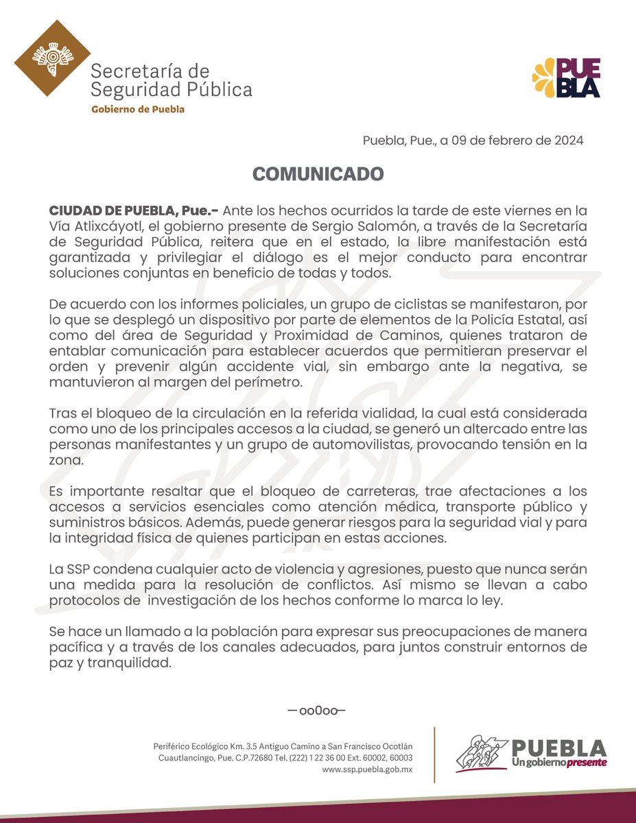 Secretaría de Seguridad Pública tweet media