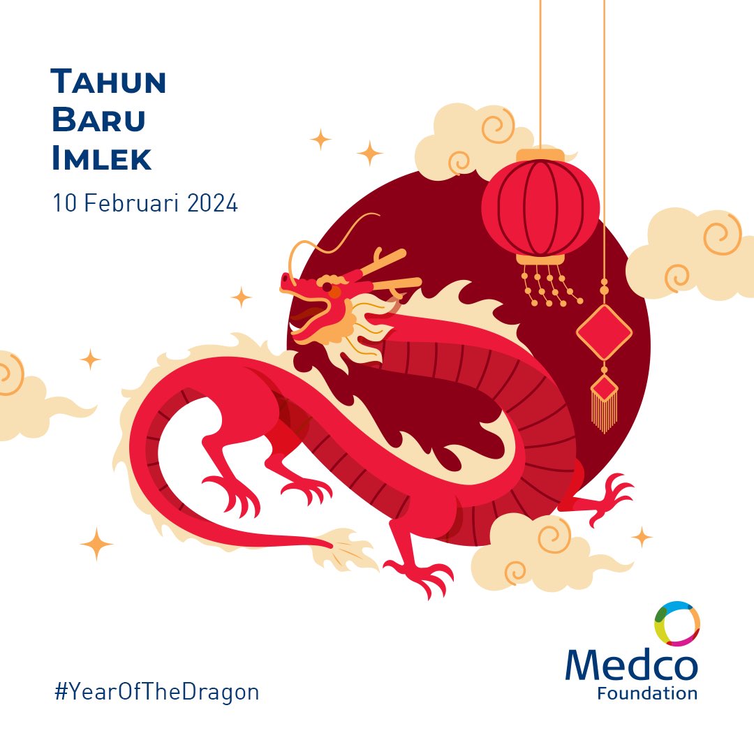 MedcoFound's tweet photo. Selamat Tahun Baru Imlek 2024! Semoga di tahun naga kayu ini, keberanian, semangat, dan keberuntungan menyertai setiap langkah perjalanan kita.

Gong Xi Fa Cai! 🐲🧧🎊 https://t.co/lxVnGQ1V1H