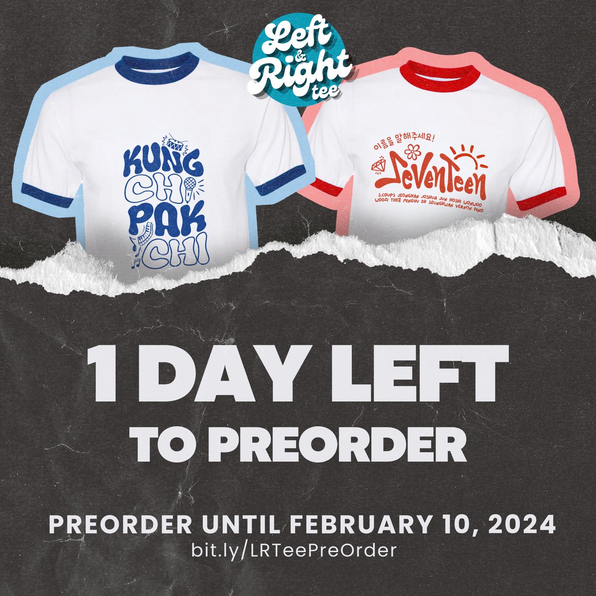 LeftandRightTee's tweet photo. 💎LAST DAY TO ORDER💎

Caratdeul, grab these cool ringer tees while you still can! 😄✨

Available in God Of Music (Blue) and Seventeen (Red) 🫶🏻

🛒 https://t.co/YyxQaUTxjj 

#SEVENTEEN #followtourinbulacan #nanatour https://t.co/KMso0nSn4S