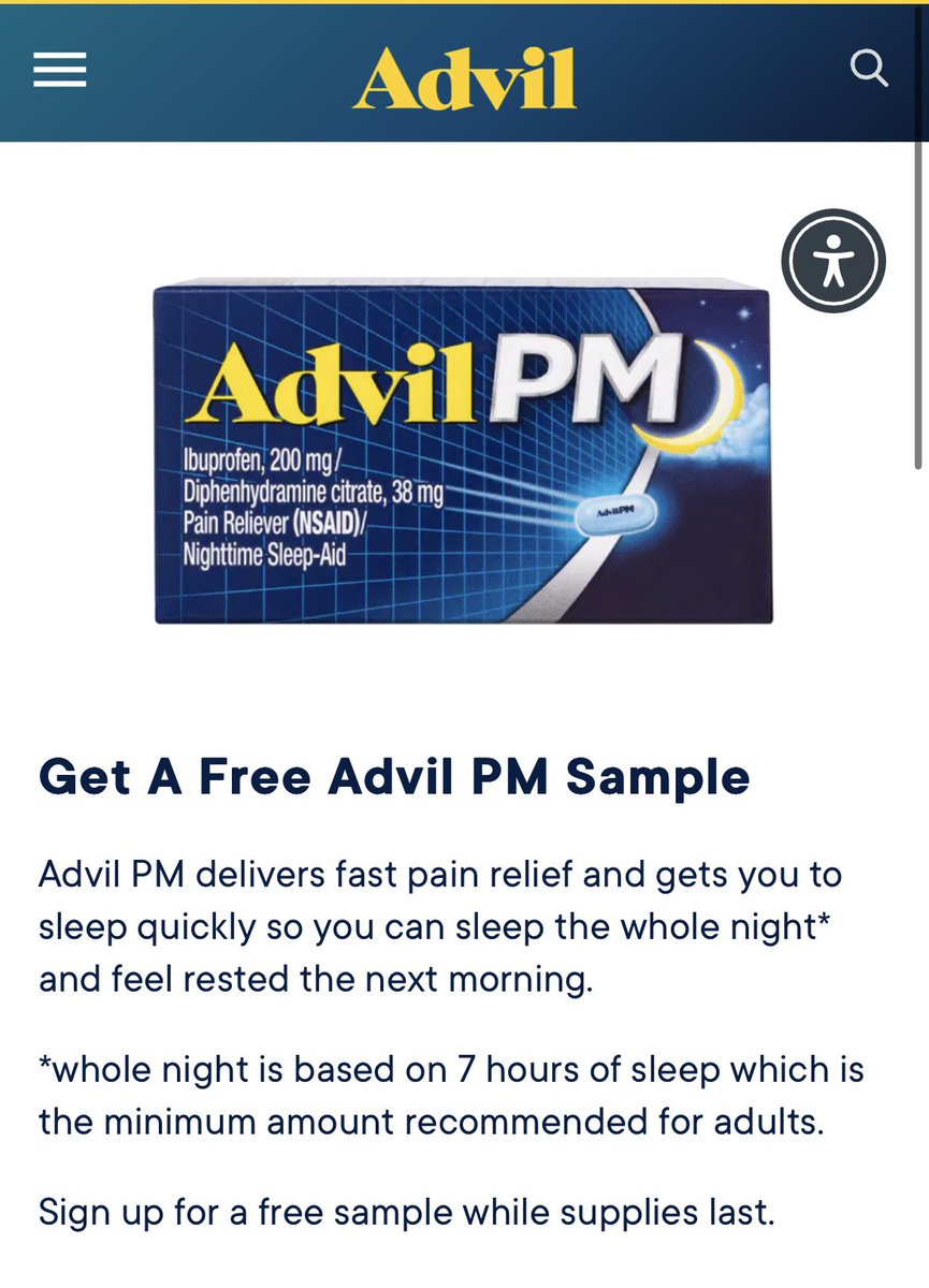 SheSaves101's tweet photo. Free Sample - Advil PM 

https://t.co/A6ayeK0Ksb

#Freebie #FreeSample #HappyMail https://t.co/QJs73Os4z0