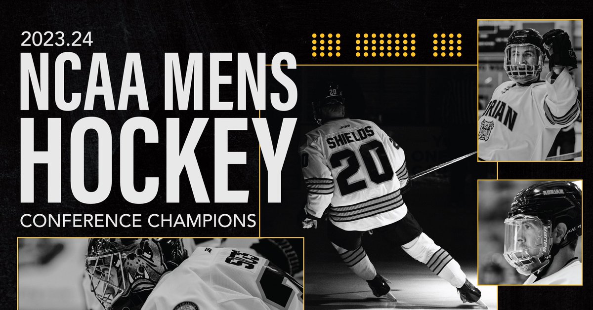 AdrianCollege's tweet image. The Adrian College NCAA men's hockey team claimed its fifth consecutive NCHA Regular Season Championship!

#GoDawgs #d3hky #d3hockey #GDTBAB
#AdrianCollege #BulldogProud #HigherEducation #D3