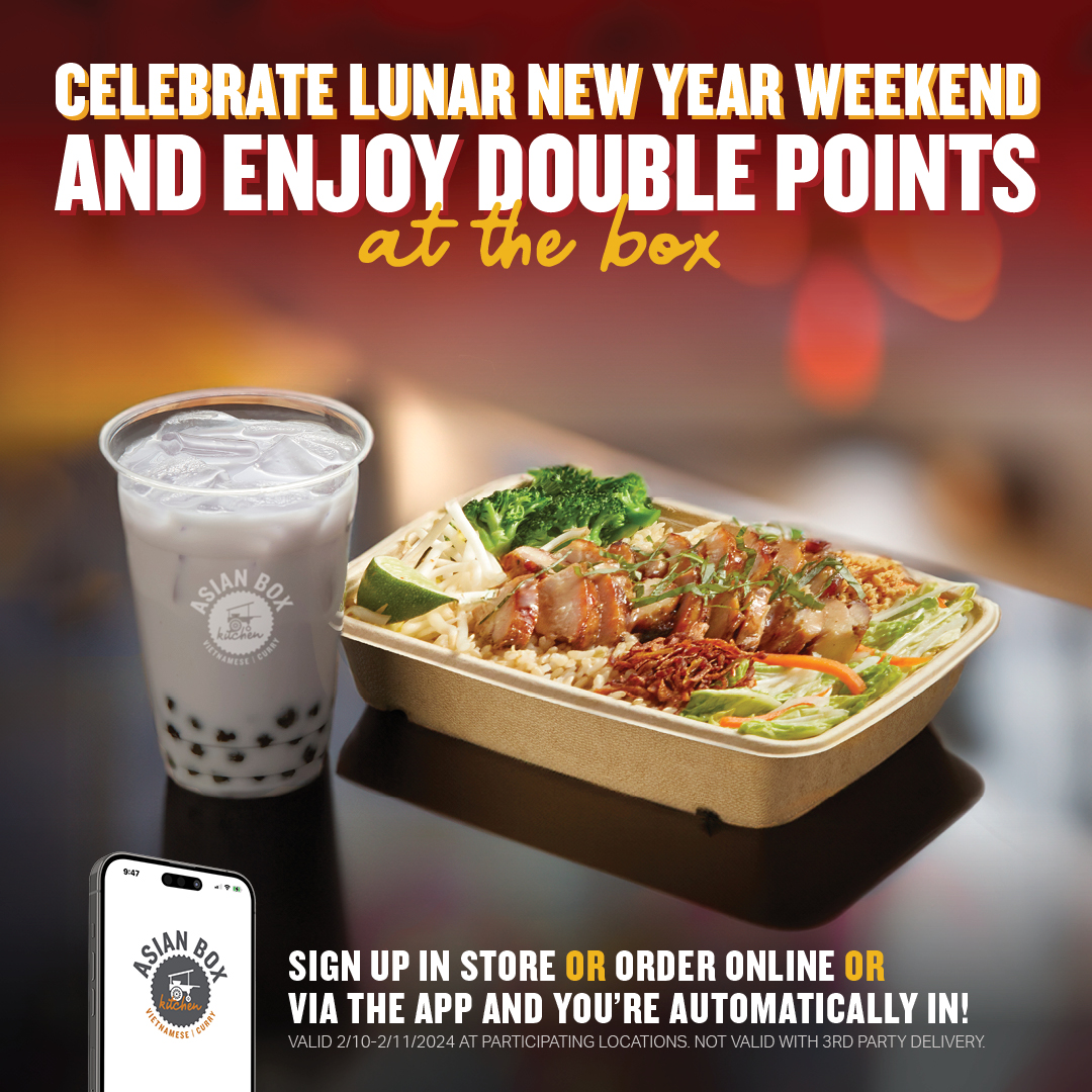 This weekend!! Celebrate The Year of the Dragon with DOUBLE POINTS all weekend long!
Sign up now and earn points immediately!!
🐲🎉