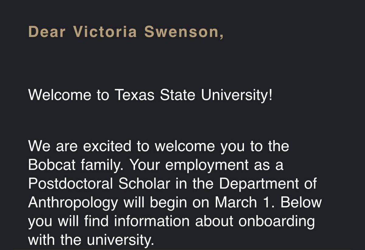 After over 10yrs w/Cultural Resource Analysts, Inc., I’m over the moon to share that I’ll be joining the Operation Id team at TXState in the position of Postdoc Researcher on March 1! This transition is bittersweet. 🥹🥂🤓 #newjob #newcareer #cheers #forensicanthropology