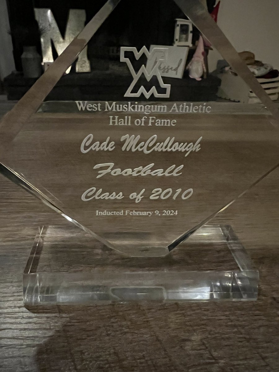 mcculick5's tweet photo. I want to thank all my friends, family, coaches, and teammates! It’s such a great honor to be apart of the hall of fame at West Muskingum. Thank you for a wonderful night  Proud to be a tornado! https://t.co/iiat7X2iH9