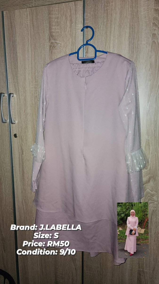 fatinnabilaj's tweet photo. PRELOVED by bella ❗️❗️❗️

Hi korang, saya ada some items to let go. Condition semua like new. Price negotiable. 
DM if interested ya 😉

#preloved #bajukurung #prelovedbajukurung #prelovedmurah https://t.co/RTQ0cfk8lN