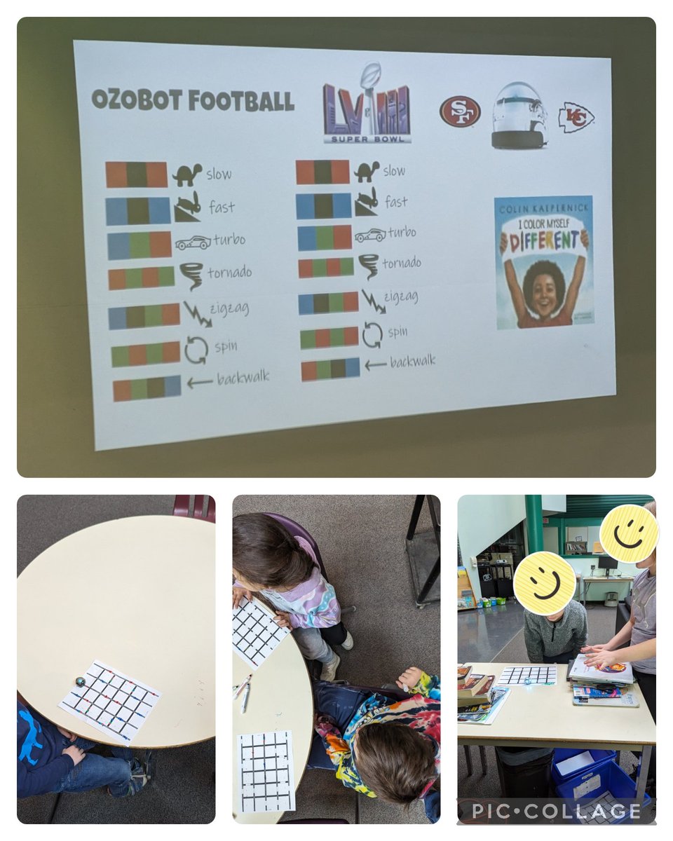 This week ahead of the #SuperBowl2024 <a href="/AshleyOaksPS/">Ashley Oaks PS</a> we read <a href="/Kaepernick7/">Colin Kaepernick</a> I Color Myself Different while enjoying a <a href="/Ozobot/">Ozobot</a> Football Game! #BlackHistory #collaboration #Awareness #inclusion