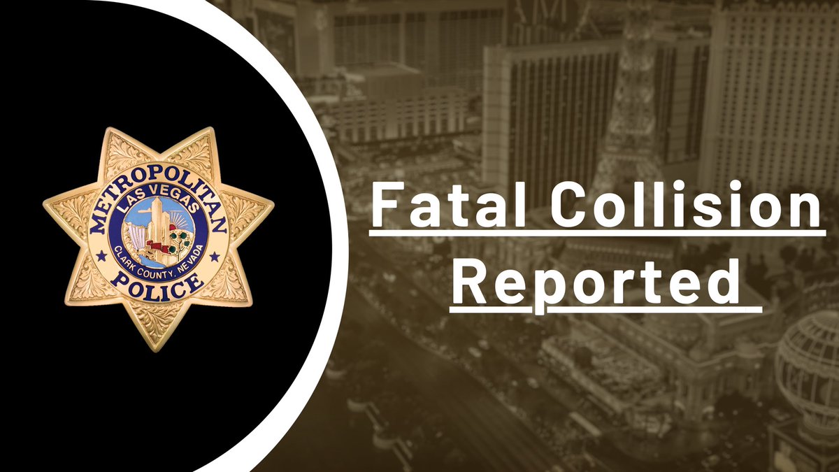 LVMPD_Traffic's tweet photo. 🚨Fatal Collision Reported 🚨
We are investigating a fatal collision‼️Please avoid the area of Las Vegas Blvd & Richmar #ThisHasGotToStop #SaveALifeEvenIfItsYours #fatalcrash https://t.co/YpEXWNZgRa