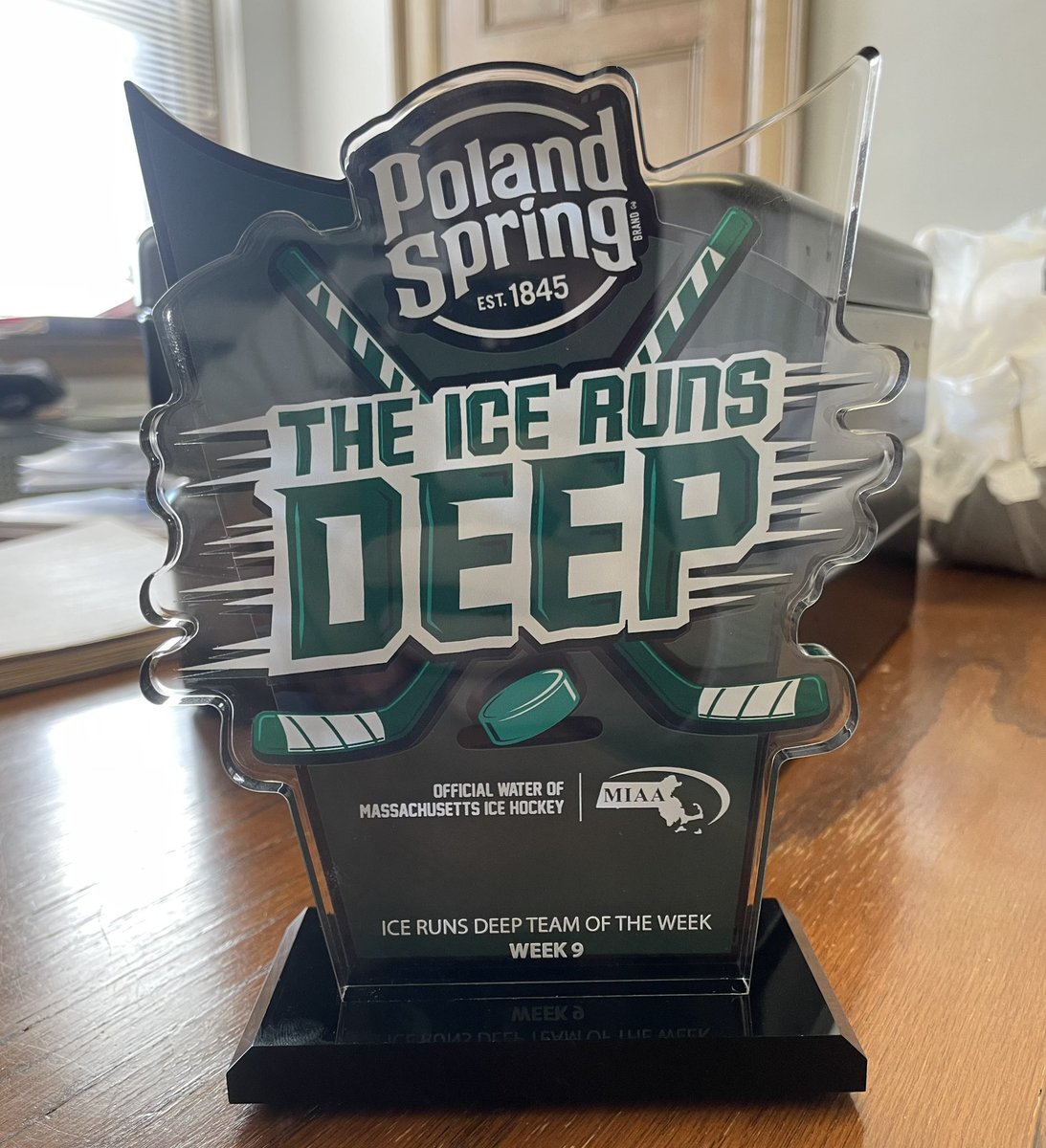 The boys are the Poland Springs boys Hockey team of the week in Mass for week 9!!

Thank you to @polandspringwtr and @miaa033 for the opportunity. #icerunsdeep @MassNZ @MassHSHockey @tgsports