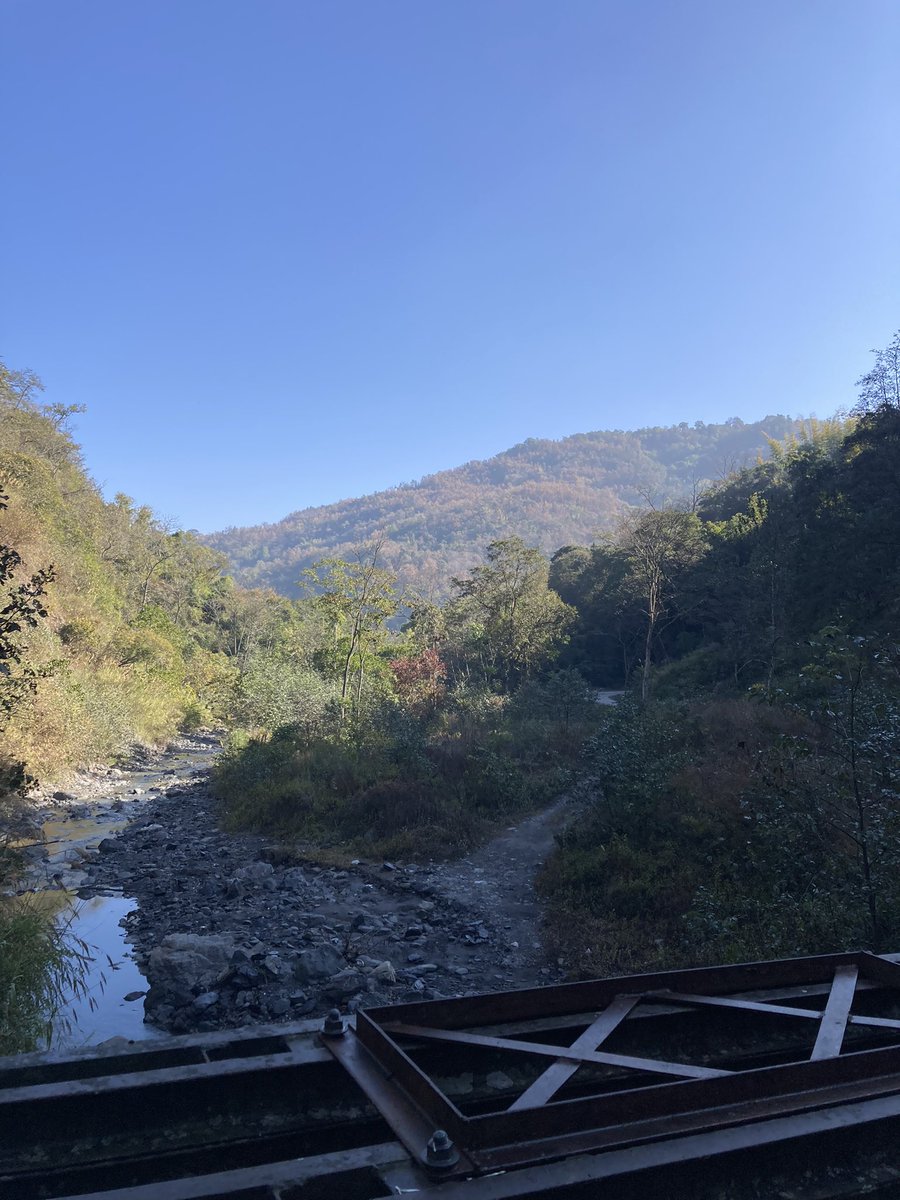 SimonLeney's tweet photo. Bailey Bridge in the middle of the Naga Hills on the road to Jessami #forgottenwartour https://t.co/PuqGkRZtmi