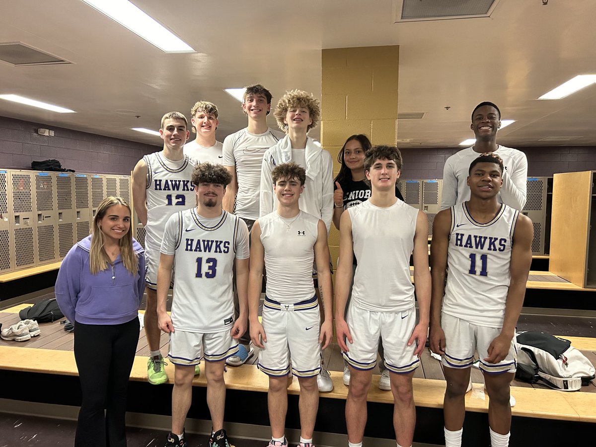 Senior Night win for Campbell, Luke, and the Hawks! Another GREAT Purple Craze atmosphere! So blessed to have our community’s support and such high character seniors!! GO HAWKS!