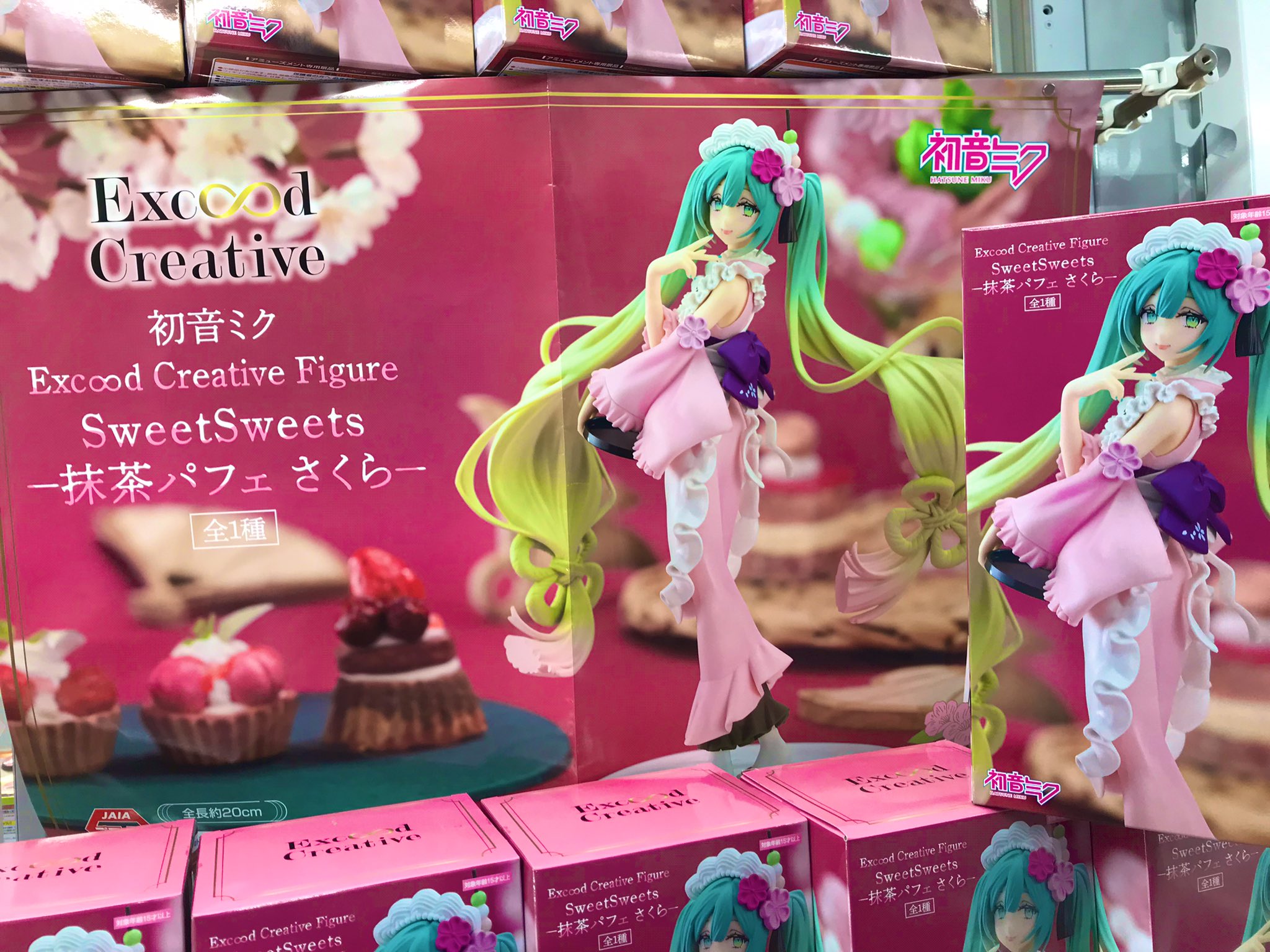 初音ミク 抹茶パフェ さくら フィギュア SweetSweets 26個 初音ミク Exc∞d Creative Figure SweetSweets -抹茶パフェ
