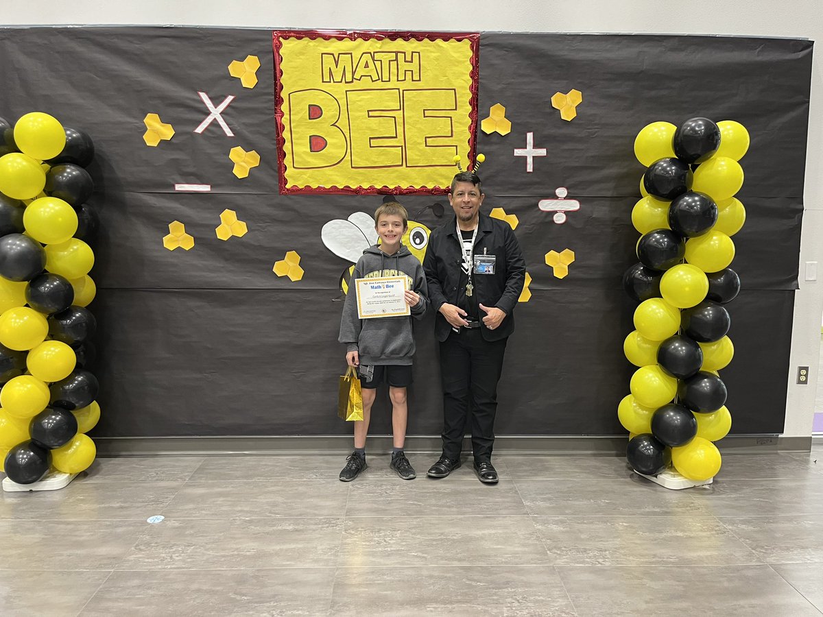 ELicon_JCE's tweet image. Math Bee winners! We are ready for district! Go Buffs! #MathBee #TeamSISD #BuffVengers #JCE