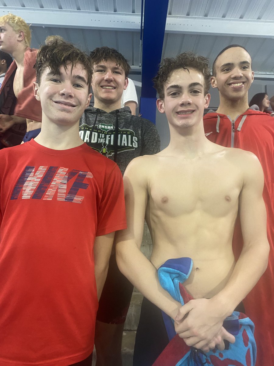 Congrats to all three relays from New Richmond qualifying for districts! Great job by all!
<a href="/nrhsathletics/">Doug Foote</a>