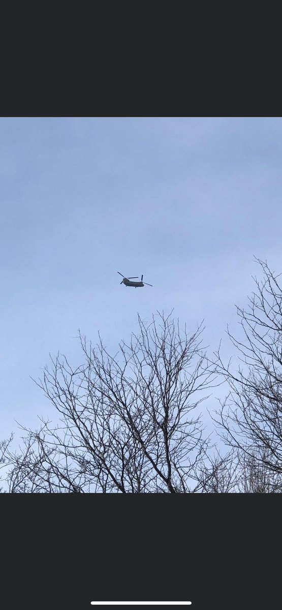 DugitJohnson's tweet photo. @BGatesIsaPyscho Oh yeah? So these are “contrails” that conveniently merged to a single cloud for this helicopter to fly under the same day. I doubt that. Contrails dissipate. These “chemtrails” lingered. #cloudseeding
#weatheroperations
#cloudsforcover https://t.co/MxjAQev8Te