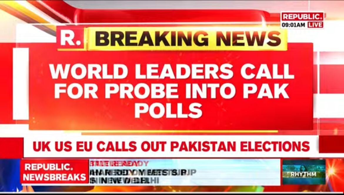 Biden, Sunak and EU call out Pakistan elections for not being free and fair. 

Tune in here for all latest updates: youtube.com/watch?v=57i0jd…

#PakElections #JoeBiden #RishiSunak #EU