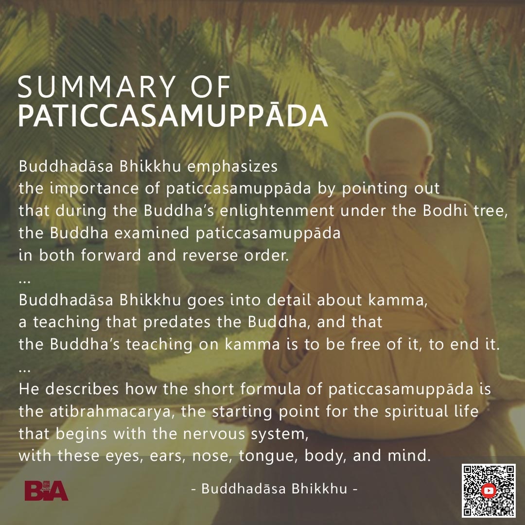 suanmokkh_bkk's tweet photo. SUMMARY OF PATICCASAMUPPADA

#buddhadasa #buddhadasabhikkhu #buddha #buddhism #dhamma #mindfulness #liberation #suanmokkh_bangkok #Paticcasamuppada https://t.co/Ml605rkqAn