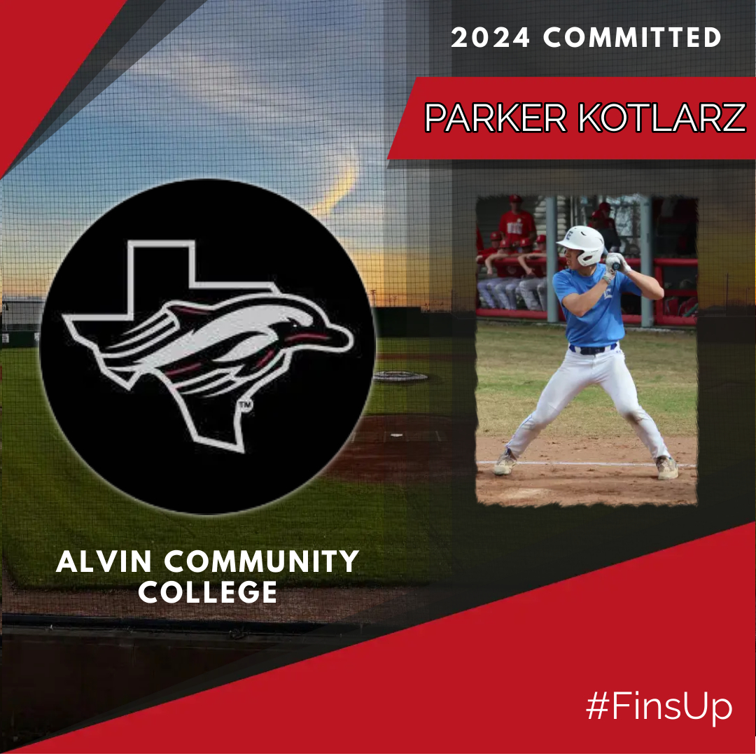I am proud to announce my commitment to Alvin Community College. I want to say thank you to Coach Farney and Coach Schreiber for giving me the opportunity to play and compete at the next level. I also want to thank God, my family, my coaches, and my teammates.  #FinsUp #ospstrong