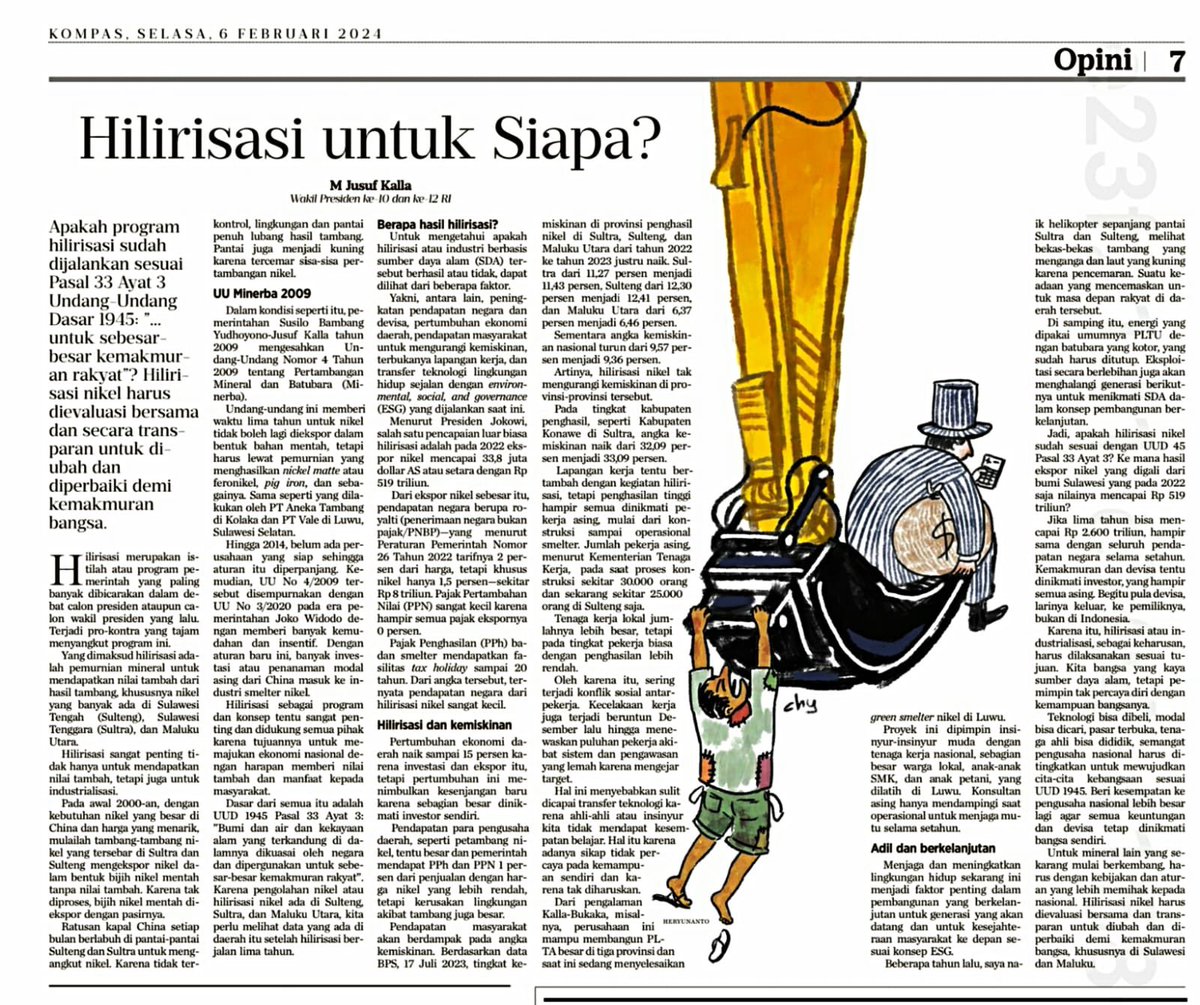 Akbar Faizal (@akbarfaizal68) on Twitter photo Yth. Bpk Pres <a href="/jokowi/">Joko Widodo</a>, sy terhenyak membaca artikel Pak JK di Kompas dua hari lalu. Hilirisasi Bpk yg jg jd narasi utama Capres <a href="/prabowo/">Prabowo Subianto</a> & <a href="/gibran_tweet/">Gibran Rakabuming</a> dibantah seluruhnya oleh mantan wakil Bapak dgn data terukur. Siapa yg hrs kami percaya? <a href="/luhut_binsar/">luhut Binsar Pandjaitan</a> <a href="/bahlillahadalia/">Bahlil Lahadalia</a> Yth. Bpk Pres <a href="/jokowi/">Joko Widodo</a>, sy terhenyak membaca artikel Pak JK di Kompas dua hari lalu. Hilirisasi Bpk yg jg jd narasi utama Capres <a href="/prabowo/">Prabowo Subianto</a> & <a href="/gibran_tweet/">Gibran Rakabuming</a> dibantah seluruhnya oleh mantan wakil Bapak dgn data terukur. Siapa yg hrs kami percaya? <a href="/luhut_binsar/">luhut Binsar Pandjaitan</a> <a href="/bahlillahadalia/">Bahlil Lahadalia</a>