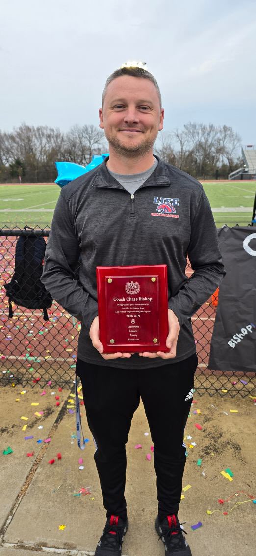 _chasebishop's tweet image. Been an incredible journey. Thank you athletes, parents, coaches, admin and most importantly my family for being there for me! #200 @lifeschools @Life_Lions @lifemustangs