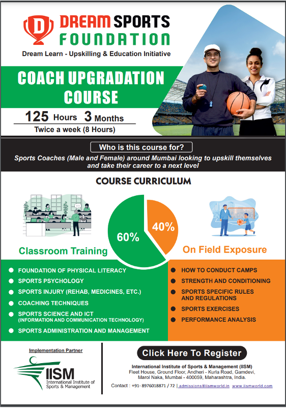 SportsBiznet's tweet photo. Dear Coaches (Men and Women) - The course is Free !!. You will not get such opportunity again. Register today. Please share.

https://t.co/9XX5bYZnKW

#sportsbiz #sports #course #education #coach #sportscoaching #sportscoach #india https://t.co/CEnDjvpHD4