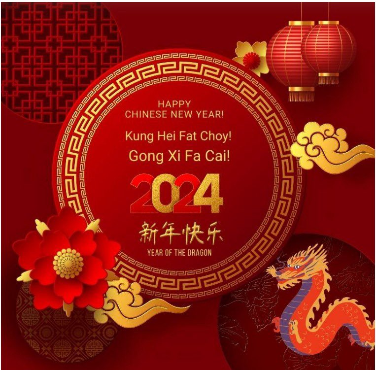 Gong Xi Fa Cai! 
Best wishes for a health and happy Year of the Dragon!