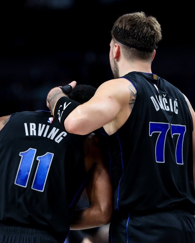 Mavs_FFL's tweet photo. Luka on KAI:

"He’s a great friend... he's a really great guy and obviously basketball player... everybody loves him on the team.”

#MFFL https://t.co/3rED9mYXU4